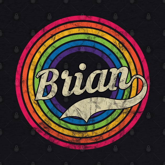 Brian - Retro Rainbow Faded-Style by MaydenArt